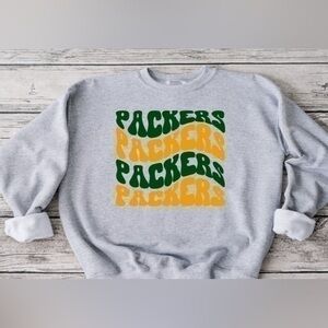 Packers Wavy Crewneck - Gray